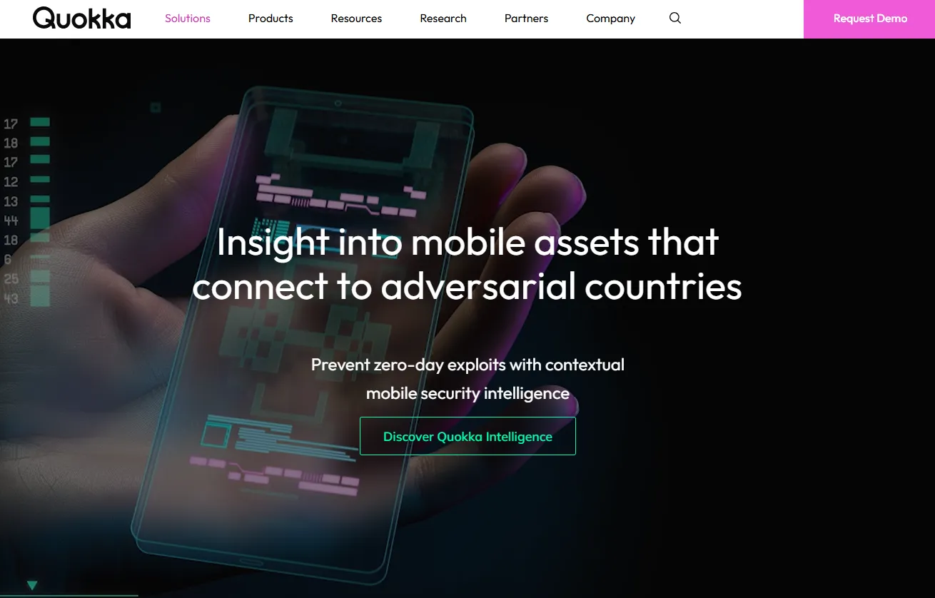 Quokka homepage screenshot